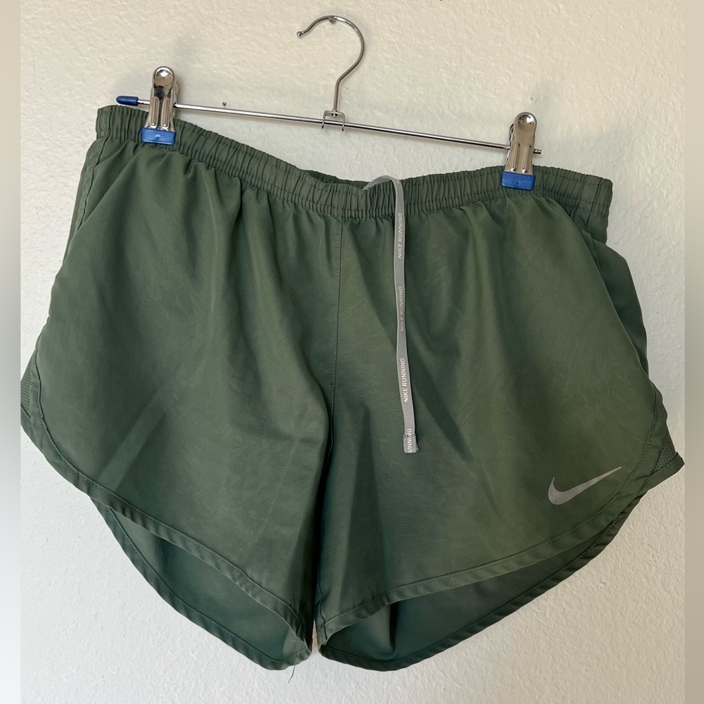 Nike Dri Fit Green Running Shorts - sz Medium